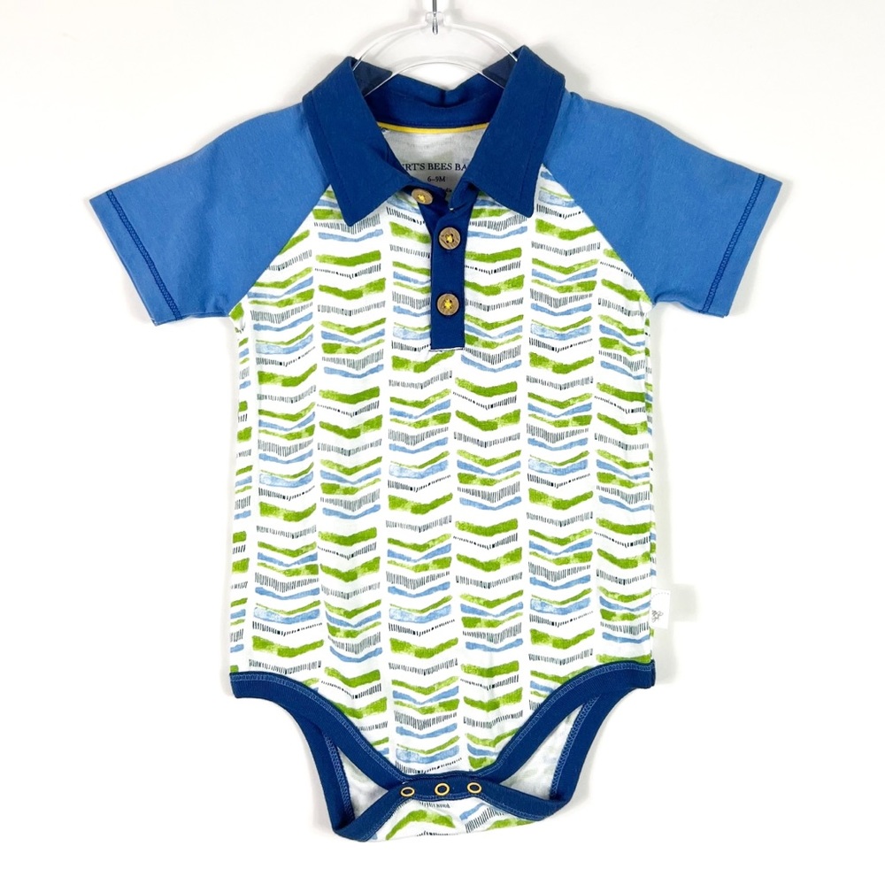 New Bert’s Bees Boys Baby Short Sleeve Onesie